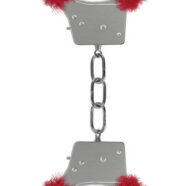 Shots Ouch! Sex Toys - Beginner's Furry Handcuffs - Red