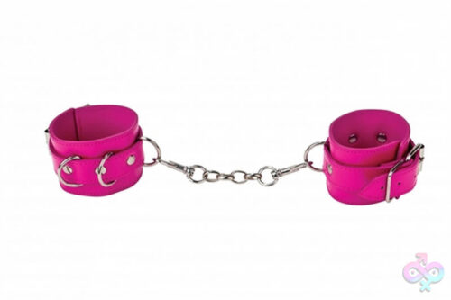 Shots Ouch! Sex Toys - Leather Cuffs for Hands and Ankles - Pink