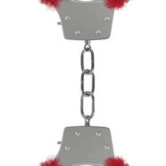 Shots Ouch! Sex Toys - Pleasure Handcuffs Furry - Red