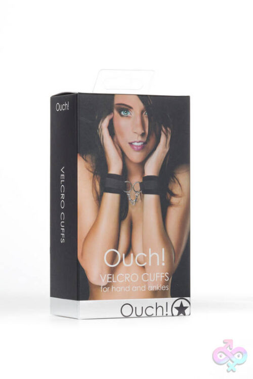 Shots Ouch! Sex Toys - Velcro Cuffs - Black