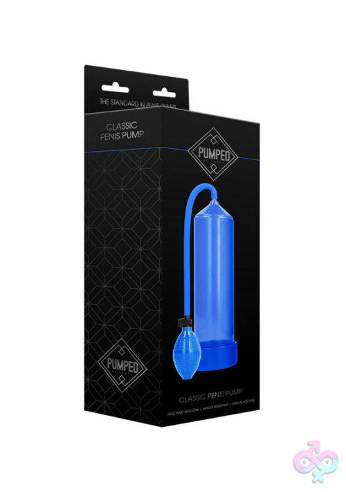 Shots Pumped Sex Toys - Classic Penis Pump - Blue