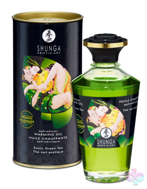 Shunga Sex Toys - Aphrodisiac Warming Oil - Exotic Green Tea