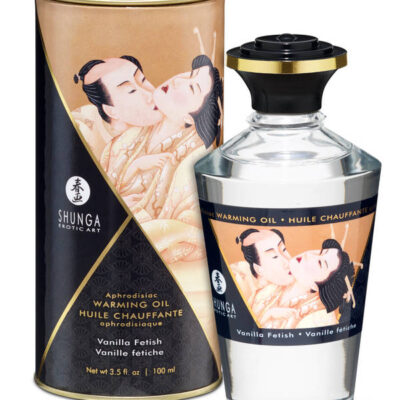 Aphrodisiac Warming Oil Vanilla Fetish by Shunga — 3.5 oz warming massage oil