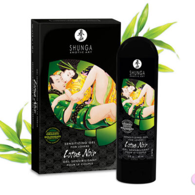 Shunga Sex Toys - Lotus Noir - Sensitizing Gel for Lovers - 2 Fl.  Oz. / 60 ml