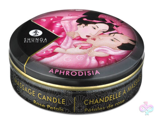 Shunga Sex Toys - Mini Massage Candle - Aphrodisia - Roses Petals -  1 Fl. Oz.
