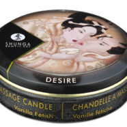 Shunga Sex Toys - Mini Massage Candle - Desire - Vanilla Fetish - 1  Fl. Oz.