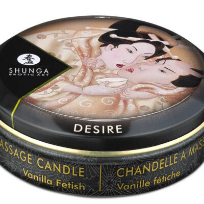 Massage oil sex candle Shunga Vanilla Desire Mini 1oz warm pour massage candle by Shunga