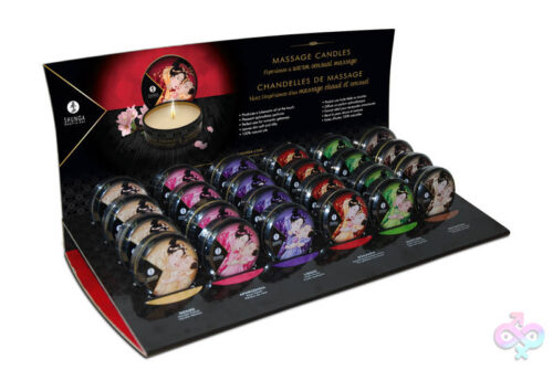 Shunga Sex Toys - Mini Massage Candle Display - 24 Count