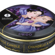 Shunga Sex Toys - Mini Massage Candle - Libido - Exotic Fruits - 1  Fl. Oz.