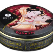 Shunga Sex Toys - Mini Massage Candle - Romance - Sparkling Strawberry Wine - 1 Fl. Oz.