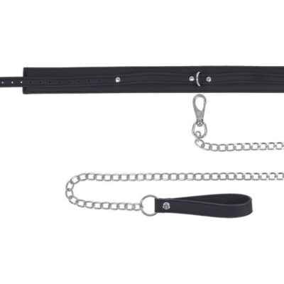 silicone collar leash set Signature Midnight Muse Collar & Leash by Sportsheets in black