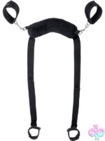 couples positioning sling Signature Sex Sling by Sportsheets black adjustable with silver hardware