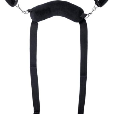 couples positioning sling Signature Sex Sling by Sportsheets black adjustable with silver hardware