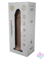 Realistic beige liquid silicone dildo 9 inch by Silex-D