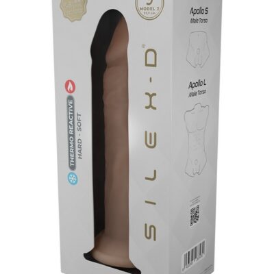 Realistic beige liquid silicone dildo 9 inch by Silex-D