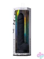 Silex-D 15-inch dual-density silicone dildo with suction cup base in three colors