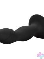 Silicone Anal Stud Butt Plug – Black - Image 3
