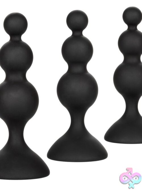 Silicone Beaded Anal Training Kit – Black - Image 2