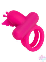 Pink Silicone Dual Butterfly Ring -  Rechargeable - Image 8