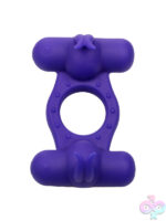 Purple Triple Pleasure Silicone Toy - Image 9