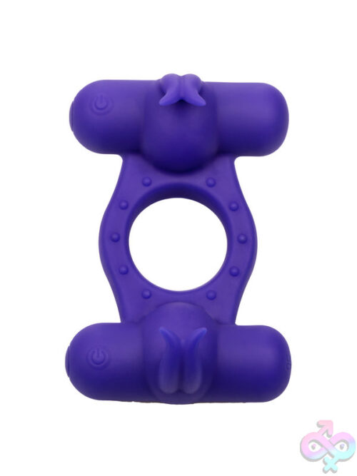 Purple Triple Pleasure Silicone Toy - Image 9
