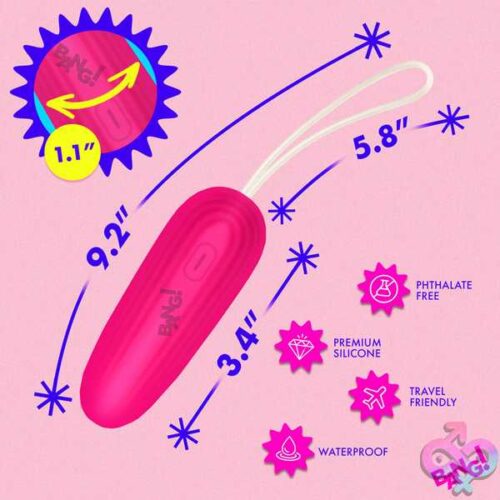 Silicone Vibrating Egg - Pink - Image 4
