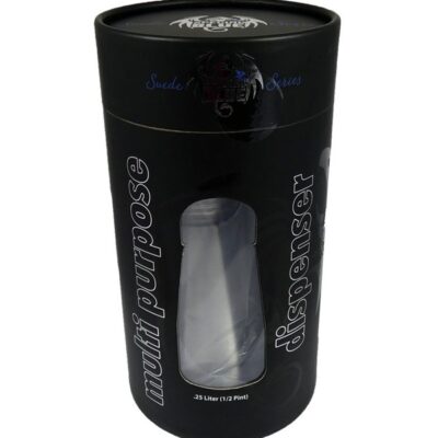Silver rubberized aluminum whipped cream dispenser 250ml with straight and tulip tips by Gourmet Innovations