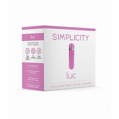 Compact purple rechargeable power bullet vibrator with ergonomic design by Shots Toys