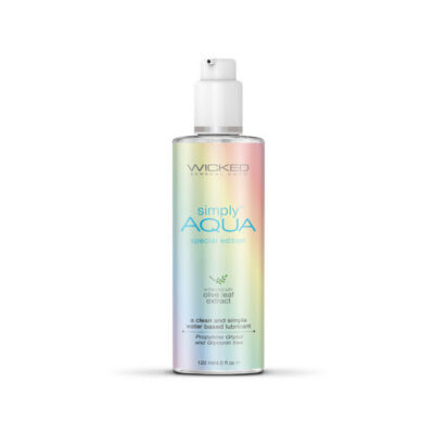 Simply Aqua Water Based Lubricant 4 fl oz Special Edition by Wicked Sensual Care
