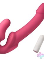Simply Sweet Candy Crush Pink Vibrating Strapless Strap-On - Image 2
