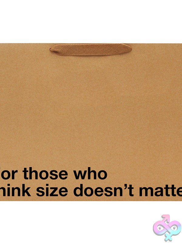 Discreet-Toys-Size-Doesn-T-Matter-Large-Gift-Bag-Nu-Lgb-008 Size Doesn'T Matter Large Orange Gift Bag By Wood Rocket