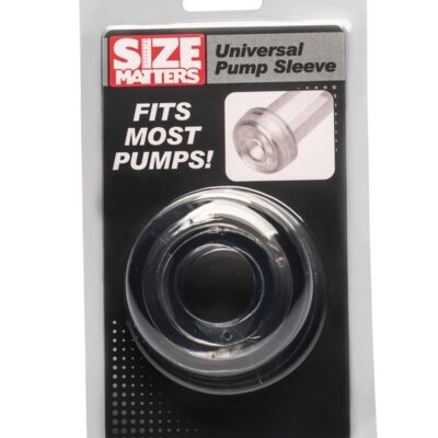 Clear stretchy universal pump sleeve in phthalate-free rubber by Xr Size Matters