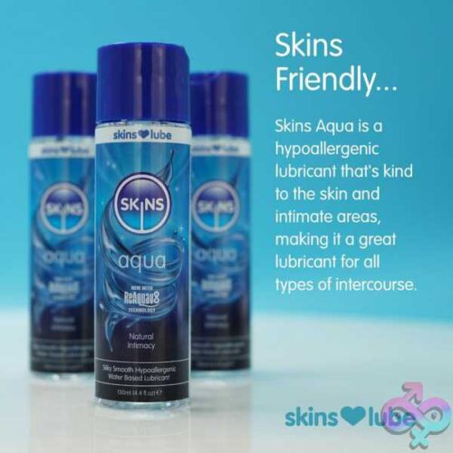 Skins Aqua Water Based Lubricant 4.4Oz - Image 3