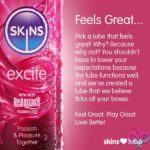 Skins Excite Tingling Water Based Lubricant 4.4oz - Image 3