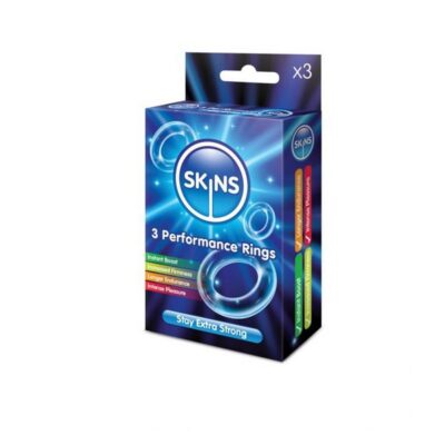 Clear silicone performance cock rings 3-pack by Creative Conceptions
