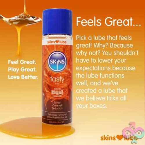 Skins Salted Caramel Water Based Lubricant 4.4Oz - Image 2