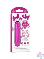 Compact rechargeable pink bullet vibrator with 10 functions by Creative Conceptions