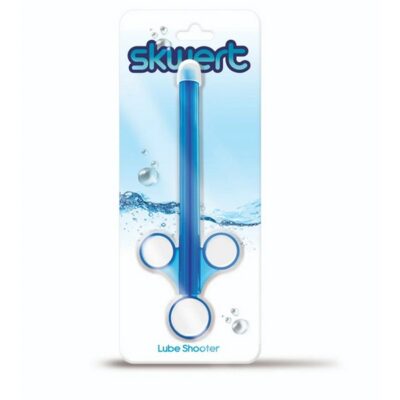 Skwert Lube Shooter slim blue applicator syringe by Skwert