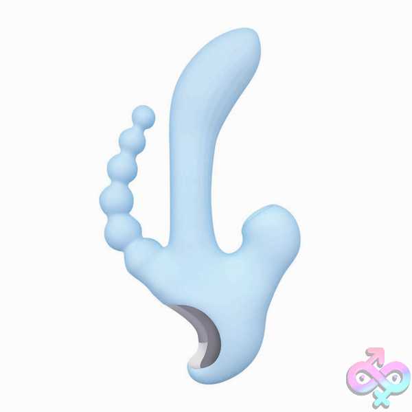 Discreet-Toys-Sky-Cirrus-Three-Way-Vibe-Blue-Nw3313 Sky Cirrus Three Way Vibe - Blue - Image 1