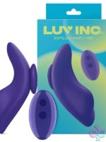Softluxe wearable panty vibe in purple by Luv Inc, compact and discreet design for couples