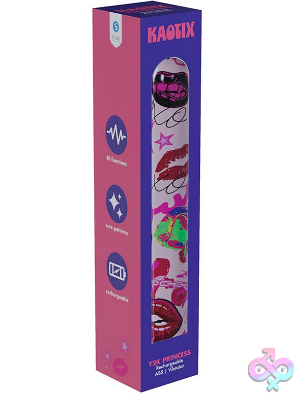 Discreet-Toys-Sli-Kaotix-Y2K-Princess-Vibrator-Powder-Pink-Nu-St-Sli294Ppnk Powder Pink Silicone Bullet Vibrator With Chain And Star Accents By Shots Toys