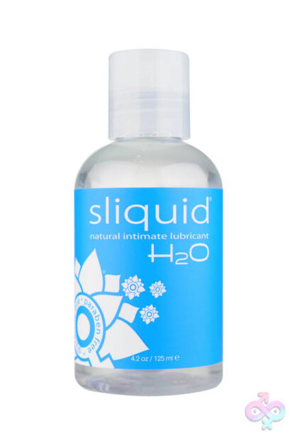 naturals h20 water based lubricant by Sliquid in plastic bottle