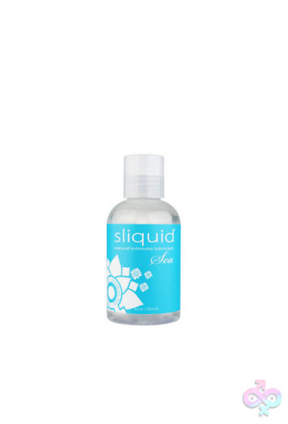 Naturals Sea water based lubricant by Sliquid in plastic flip-cap bottle