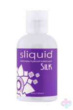 Naturals Silk hybrid personal lubricant by Sliquid in pump bottle