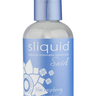 Naturals Swirl Blue Raspberry Water Based Lubricant by Sliquid 4.2 fl oz