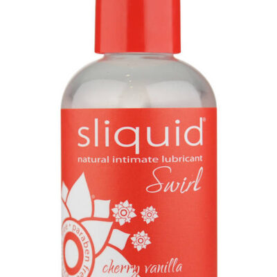 Naturals Swirl Cherry Vanilla flavored water-based lubricant by Sliquid 4.2 fl oz