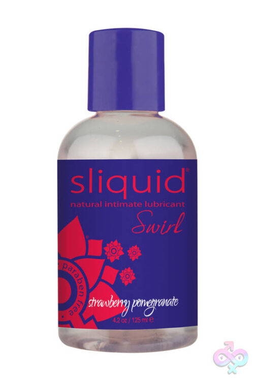 Sliquid Sex Toys - Naturals Swirl - Strawberry Pomegranate - 4.2 Fl. Oz. (124 ml)