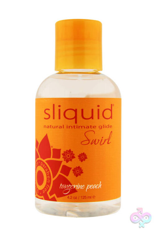 Sliquid Sex Toys - Naturals Swirl - Tangerine Peach - 4.2 Fl. Oz. (124 ml)