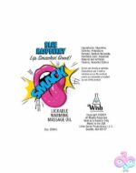 Smack Lickable Massage Oil, 3ml Pouch Display 36pc - Blue Raspberry - Image 2
