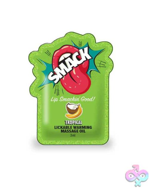 Smack Lickable Massage Oil, 3Ml Pouch Display 36Pc - Tropical - Image 3